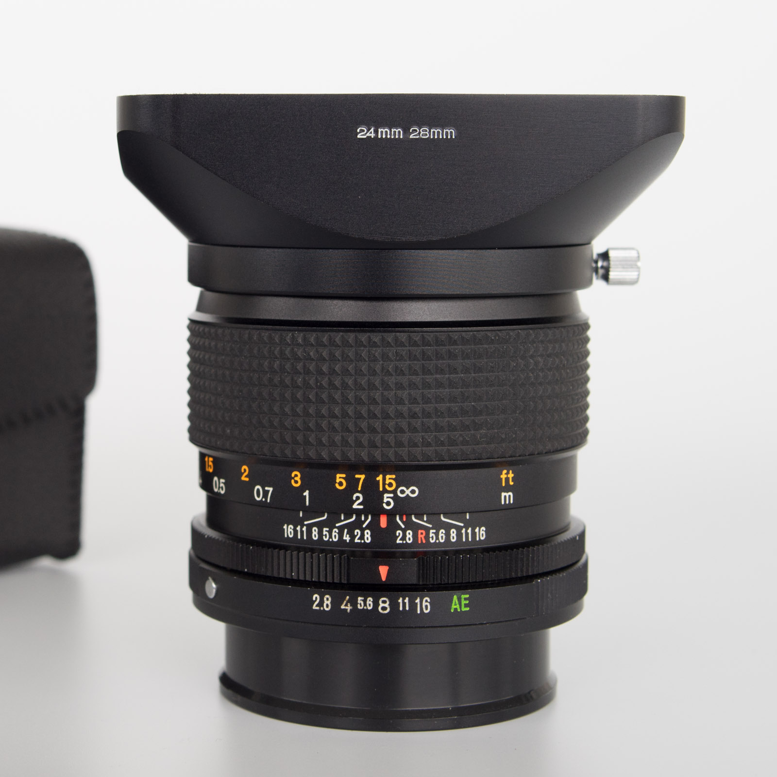 Konica 24mm f/2.8 w/ hood