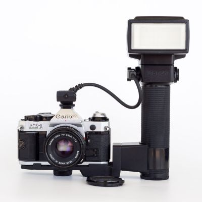Canon AE-1 Program w/ 50mm 1.8 & Flash