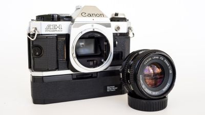 Canon AE-1 Program w/ 50mm 1.8 & Winder