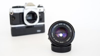 Canon AE-1 Program w/ 50mm 1.8 & Winder